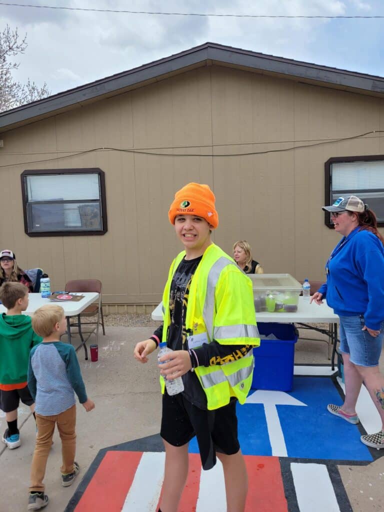 A GOAL high school student is volunteering at safety town